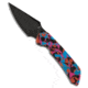 Tenable Knives Tenable Fenrir Top Liner Lock Knife Multicolor Camo Jade G-10 3.4" Black SW, Blue/Pink/Orange, D2, adult, BHQ-227646