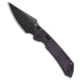 Tenable Knives Tenable Fenrir Top Folding Knife, 3.40in, Nitro V Steel, Harpoon Blade, Micarta, Purple Handle, Purple/Black, 7.85 inch, BHQ-223394