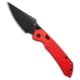 Tenable Knives Tenable Fenrir Top Folding Knife, 3.40in, Nitro V Steel, Harpoon Blade, Aluminum, Red Handle, Red/Black, 7.85 inch, BHQ-223404