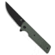 Tenable Knives Anomaly Folding Knife, 3.14in, Nitro V Steel, Micarta, Green Handle, Green/Black Gray, 7.29 inch, BHQ-206550