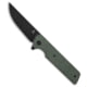 Tenable Knives Anomaly Folding Knife, 3.14in, Nitro V Steel, Micarta, Green Handle, Green/Black Gray, 7.29 inch, BHQ-206550