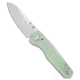 Tenable Knives Beaver Crossbar Folding Knife, 3.44in, Nitro V Steel, Drop Point Blade, G-10, Jade Handle, Jade/Gray, 8.03 inch, BHQ-216242