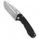 Tenable Knives Bombur Folding Knife, 3.53in, D2, Drop Point Blade, G-10, Black Handle, Black/Gray, 8.38 inch, BHQ-206558