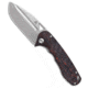 Tenable Knives Bombur Folding Knife, 3.53in, D2, Drop Point Blade, G-10, Black/Red Handle, Black/Red/Gray, 8.38 inch, BHQ-206557