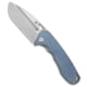 Tenable Knives Bombur Folding Knife, 3.53in, D2, Drop Point Blade, Micarta, Blue Handle, Blue/Gray, 8.38 inch, BHQ-217062