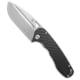 Tenable Knives Bombur Folding Knife, 3.53in, D2, Drop Point Blade, Carbon Fiber, Black Handle, Black/Gray, 8.38 inch, BHQ-206560
