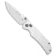 Tenable Knives Eaglestrike Crossbar Folding Knife, 3.73in, Nitro V Steel, Drop Point Blade, Aluminum, Silver Handle, Silver/Gray, 8.36 inch, BHQ-216237