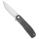 Tenable Knives Einar Folding Knife, 3.13in, Nitro V Steel, Drop Point Blade, Micarta, Black Handle, Black/Gray, 7.21 inch, BHQ-215843
