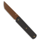 Tenable Knives Tenable Knives Foosa Fixed Blade Knife Black Micarta 3.1" Rose Gold, Black, D2, adult, BHQ-234353