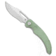 Tenable Knives Gideon Folding Knife, 3.50in, Nitro V Steel, Clip Point Blade, G-10, Jade Handle, Jade/Gray, 8.01 inch, BHQ-217066