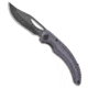 Tenable Knives Gideon Folding Knife, 3.50in, Nitro V Steel, Clip Point Blade, Micarta, Purple Handle, Purple/Black Gray, 8.01 inch, BHQ-217067