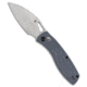 Tenable Knives Tenable Knives Heron Crossbar Lock Knife Gray G-10 3.1" Stonewash, Gray, Nitro-V, adult, BHQ-226760