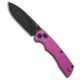 Tenable Knives Kryo Crossbar Lock Folding Knife, 3.58in, Sandvik 14C28N, Drop Point Blade, Aluminum, Purple Handle, Purple/Black Gray, 8.08 inch, BHQ-211033