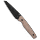 Tenable Knives Tenable Knives Parr Fixed Blade Knife Brown Micarta 3.12" Black SW, Brown, 14C28N, adult, BHQ-219730