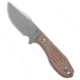 Tenable Knives Tenable Knives Tiny Dancer Fixed Blade Knife Brown Micarta 3.17" Stonewash, Brown, D2, adult, BHQ-219750