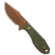 Tenable Knives Tenable Knives Tiny Dancer Fixed Blade Knife Olive Green G-10 3.17" Rose Gold, Green, D2, adult, BHQ-230033