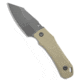 Tenable Knives Tenable Loki Fixed Blade Knife Light Sand G-10 2.87" Gray TiCn, Tan, D2, adult, BHQ-230036