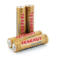 Tenergy 14500 3.7V 800mAh 2.96Wh Li-Ion Rechargeable Battery,Gold,Pack of 4 w/PCB, 30021