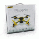 Tenergy Phoenix 6CH WIFI FPV Modular Quadcopter with Collision Avoidance Module, Black/Yellow 61336