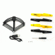 Tenergy Phoenix 6CH WIFI FPV Modular Quadcopter with Collision Avoidance Module, Black/Yellow 61336