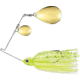 Terminator Pro Series Spinnerbait, Colorado/Colorado Blades, Gold/Gold Blade Finish, Dirty Chartreuse Shad, 3/8oz, PSS38CC115GG