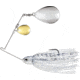 Terminator Pro Series Spinnerbait, Colorado/Colorado Blades, Gold/Nickel Blade Finish, Silver Shiner, 1/2oz, PSS12CC81GN