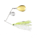 Terminator Pro Series Spinnerbait, Colorado/Colorado Blades, Nickel/Gold Blade Finish, Chartreuse and White Shad, 1/2oz, PSS12CC02NG