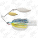 Terminator Super Stainless Spinnerbait, Gold/Nickel Willow Blade, Hot Shad, 3/8oz, S38WW91GN