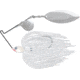 Terminator Super Stainless Spinnerbait, Nickel Colorado/Willow Blade, Bright White Shad, 3/8oz, S38CW01NN