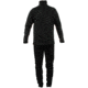 Terramar Grid Fleece Mens Ls Zip Blk Sm W8453-010 SM