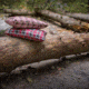 TETON Sports Camping Pillow &amp; Pillowcase, Brown/Red, Small, 1021