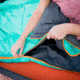 TETON Sports Cascade 40 F Double Sleeping Bag with Pillows, Double-Wide, Teal/Grey, 1320