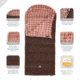 TETON Sports Celsius 0 F Sleeping Bag, Brown/Pink, Regular, 178R