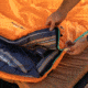 TETON Sports Celsius 0 F Sleeping Bag, Right Zipper, Orange/Grey, Regular, 1174R