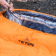 TETON Sports Celsius 0 F Sleeping Bag, Right Zipper, Orange/Grey, Regular, 1174R