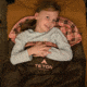 TETON Sports Celsius Junior 20 F Sleeping Bag for Kids, Blue/Brown, Junior, 1051L