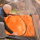TETON Sports ComfortLite XXL Self-Inflating Sleeping Pad with Velcro, Orange/Grey, 2XL, 1043A