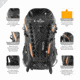 TETON Sports Talus 2700 Backpack, Black, 44L, 1137