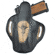 Texas 1836 Cannon Vintage Edition - Open Top OWB Holster, Right Hand, 1911 3in Hammer Down, With No Attachment, Vintage Tan, Black, TX-BH3-205-VINTAN