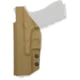 Texas 1836 KYDEX Disruptor Gen II - Taco Style IWB Holster, Right Hand, Smith &amp; Wesson M&amp;P 9 Shield, With No Attachment, Coyote Brown, DTR-GEN2-1012