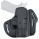 Texas 1836 Three Slots - Open Top OWB Holster, Right Hand, 1911 5in, With No Attachment, Black, TX-3SLOTS-OT-200