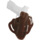 Texas 1836 Three Slots - Open Top OWB Holster, Right Hand, Most Glock Full Size 9mm/.40 and Similar Frame, With No Attachment, Brown, TX-3SLOTS-OT-302