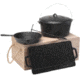 Texsport Cookware Set, 1 gal Dutch Oven, 9.50" Diameter Skillet, Griddle 14001TEX