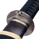 Thaitsuki Nihonto Tonbo Sanmai Katana Limited Edition, 29in Hand Forged And Folded High Carbon Steel Blade, Blackened Copper Tsuba With Silver Dragonfly, S04LE