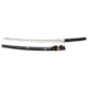 Thaitsuki Nihonto Tonbo Sanmai Katana Limited Edition, 29in Hand Forged And Folded High Carbon Steel Blade, Blackened Copper Tsuba With Silver Dragonfly, S04LE