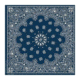 Carolina Manufacturing Western Blue, Western Bandana, BAN-B22PAI-000002