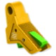 The Gun Company Gen 1-5 TWP Trigger, Gold Shoe/Monster Green Safety, Gold/Monster Green, TGC-TWP-TRG-GOLD-MGRN