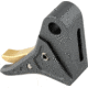 The Gun Company Gen 3/4 SS Trigger, Gray Shoe, Brass Safety, TGC-SS-TRG-GRY-BRS