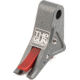 The Gun Company Gen 3/4 SS Trigger, Gray Shoe, Red Safety, TGC-SS-TRG-GRY-RED