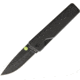 The James Brand The Chapter Framelock Black Folding Knife,2.75in,D2 Tool Steel,Standard Edge,Black Handle TJBP2201
